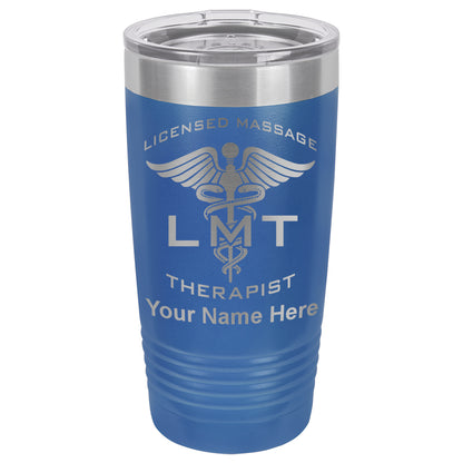 20oz Vacuum Insulated Tumbler Mug, LMT Licensed Massage Therapist, Personalized Engraving Included