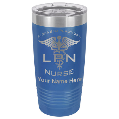 20oz Vacuum Insulated Tumbler Mug, LPN Licensed Practical Nurse, Personalized Engraving Included
