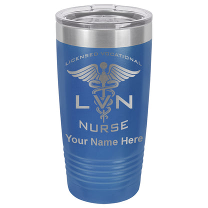 20oz Vacuum Insulated Tumbler Mug, LVN Licensed Vocational Nurse, Personalized Engraving Included