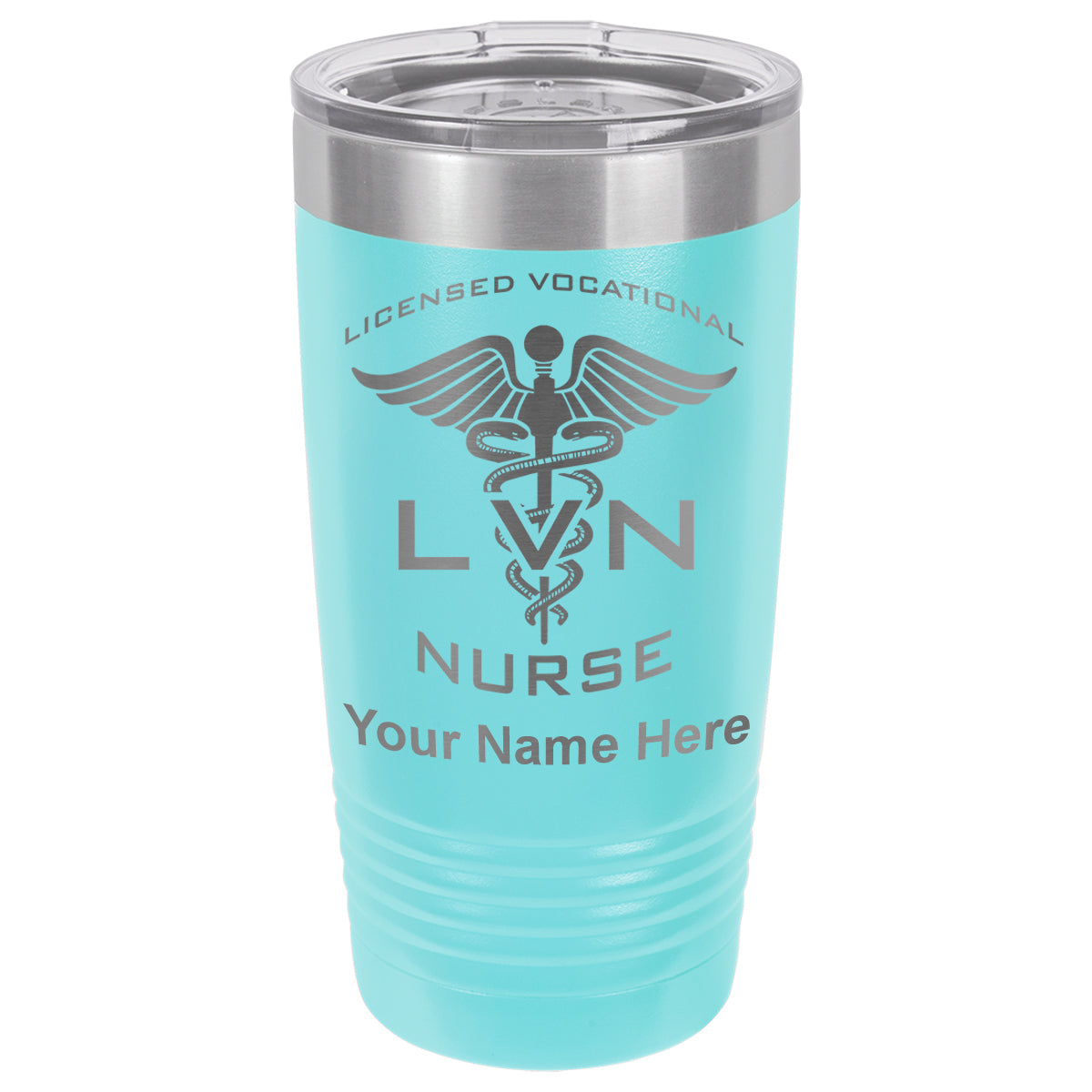 20oz Vacuum Insulated Tumbler Mug, LVN Licensed Vocational Nurse, Personalized Engraving Included
