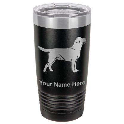 20oz Vacuum Insulated Tumbler Mug, Labrador Retriever Dog, Personalized Engraving Included