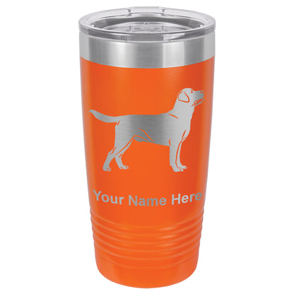 20oz Vacuum Insulated Tumbler Mug, Labrador Retriever Dog, Personalized Engraving Included