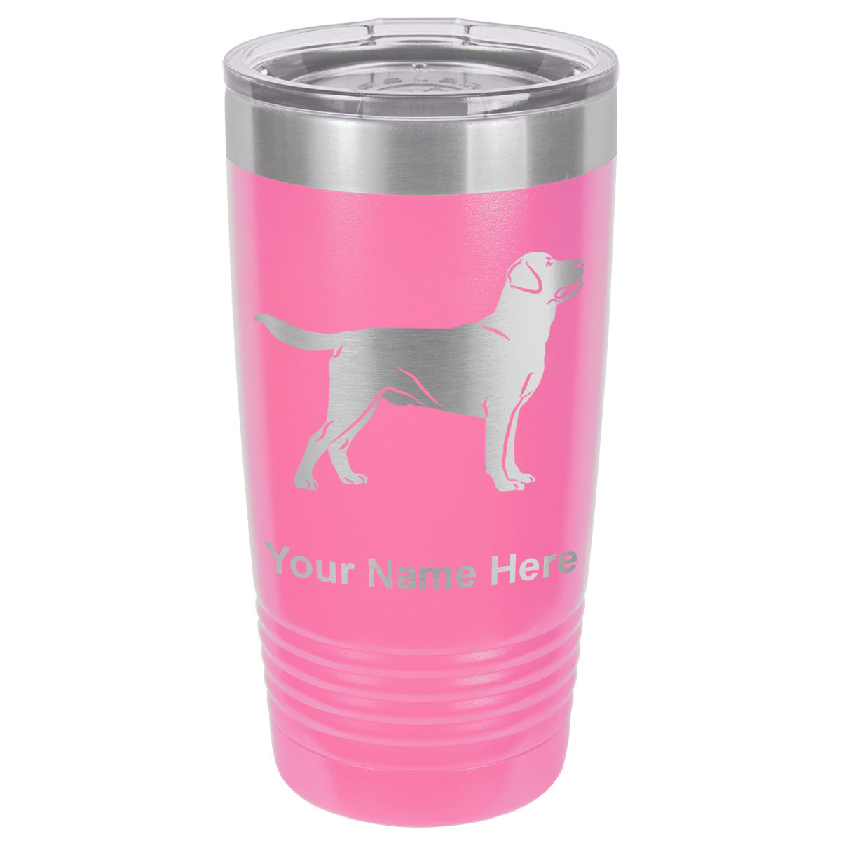 20oz Vacuum Insulated Tumbler Mug, Labrador Retriever Dog, Personalized Engraving Included