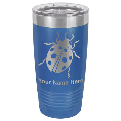 20oz Vacuum Insulated Tumbler Mug, Ladybug, Personalized Engraving Included