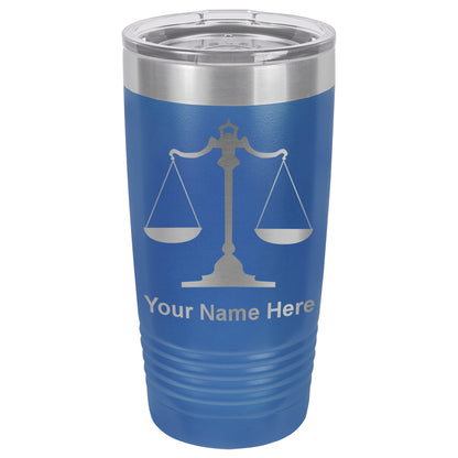 20oz Vacuum Insulated Tumbler Mug, Law Scale, Personalized Engraving Included