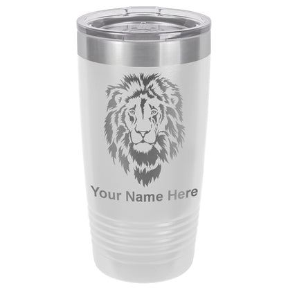 20oz Vacuum Insulated Tumbler Mug, Lion Head, Personalized Engraving Included