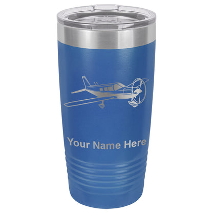 20oz Vacuum Insulated Tumbler Mug, Low Wing Airplane, Personalized Engraving Included