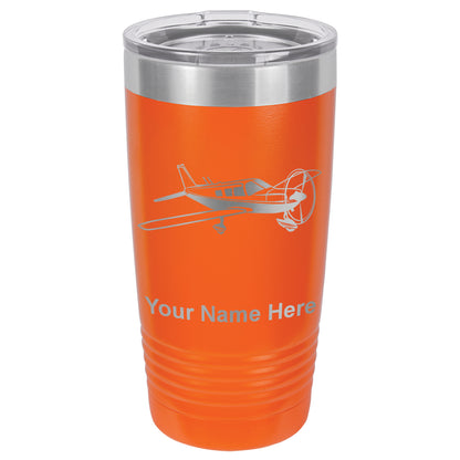 20oz Vacuum Insulated Tumbler Mug, Low Wing Airplane, Personalized Engraving Included