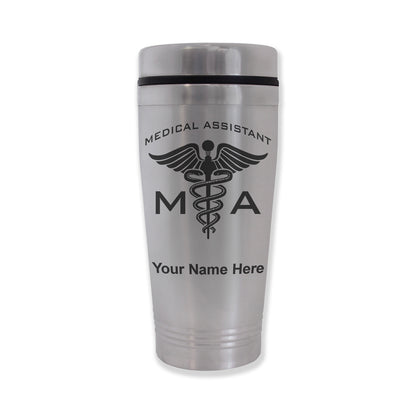 Commuter Travel Mug, MA Medical Assistant, Personalized Engraving Included