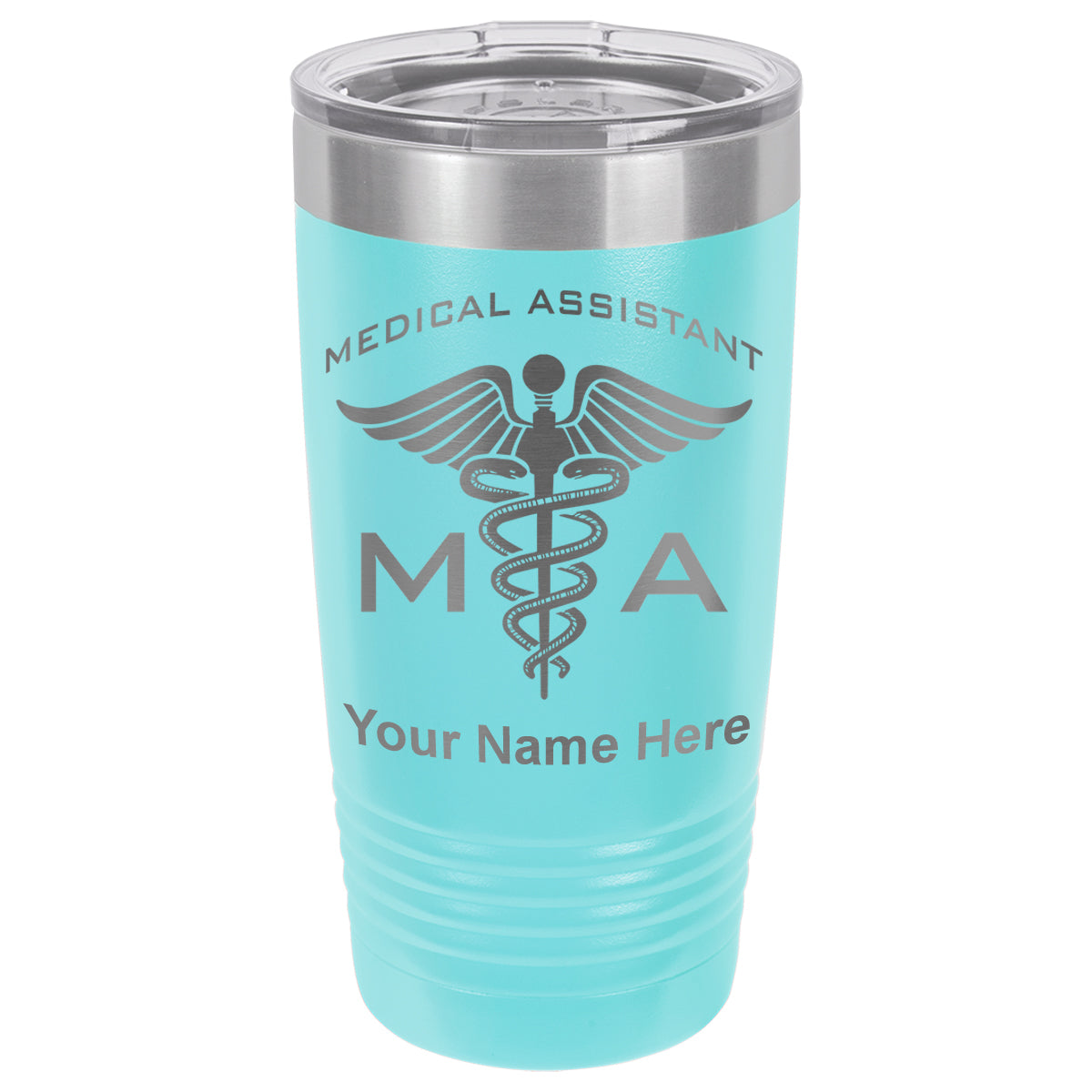 20oz Vacuum Insulated Tumbler Mug, MA Medical Assistant, Personalized Engraving Included