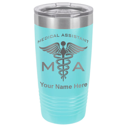 20oz Vacuum Insulated Tumbler Mug, MA Medical Assistant, Personalized Engraving Included