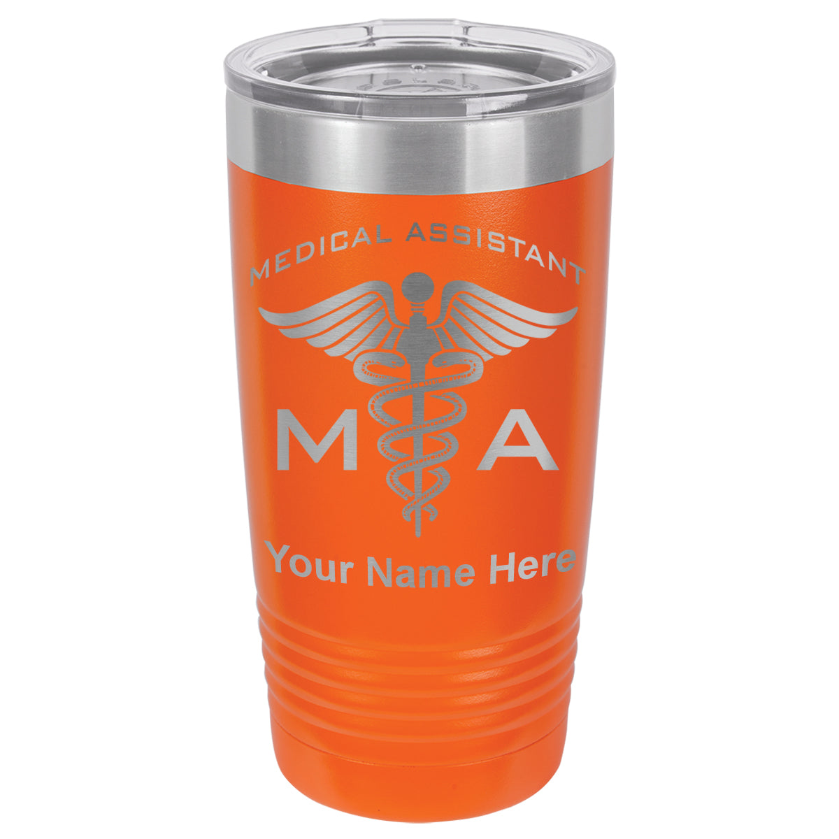 20oz Vacuum Insulated Tumbler Mug, MA Medical Assistant, Personalized Engraving Included