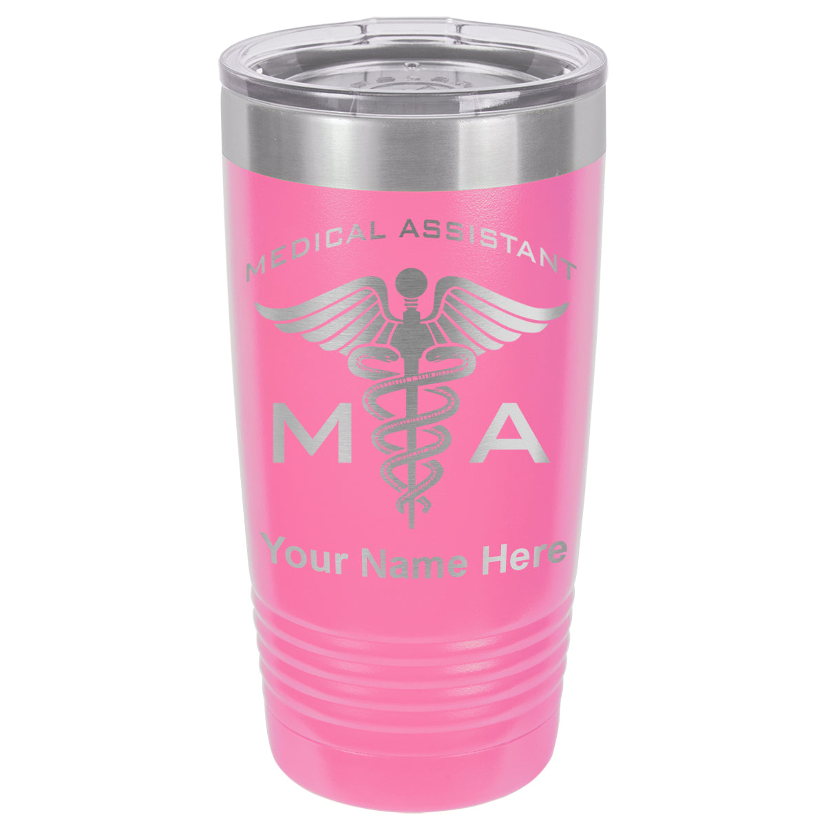 20oz Vacuum Insulated Tumbler Mug, MA Medical Assistant, Personalized Engraving Included