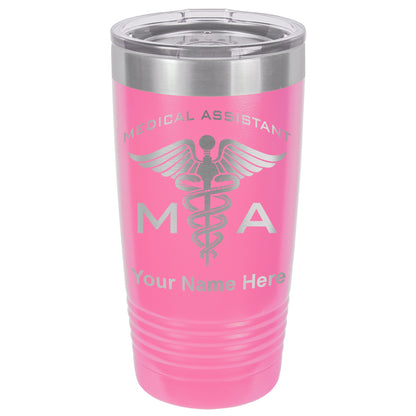 20oz Vacuum Insulated Tumbler Mug, MA Medical Assistant, Personalized Engraving Included