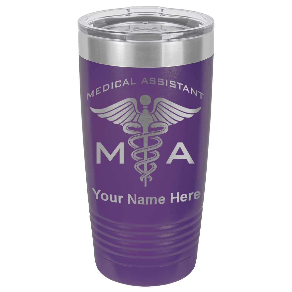 20oz Vacuum Insulated Tumbler Mug, MA Medical Assistant, Personalized Engraving Included