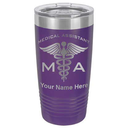 20oz Vacuum Insulated Tumbler Mug, MA Medical Assistant, Personalized Engraving Included