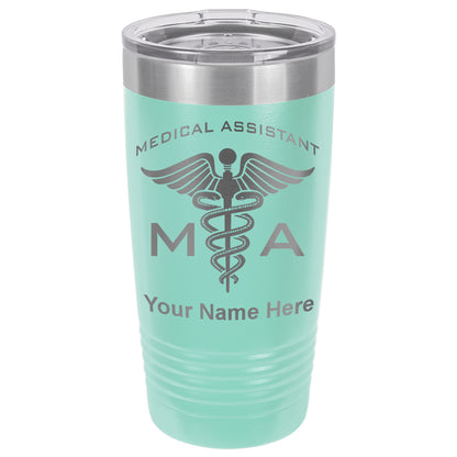 20oz Vacuum Insulated Tumbler Mug, MA Medical Assistant, Personalized Engraving Included