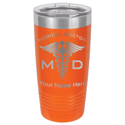 20oz Vacuum Insulated Tumbler Mug, MD Medical Doctor, Personalized Engraving Included