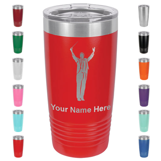 20oz Vacuum Insulated Tumbler Mug, Band Director, Personalized Engraving Included