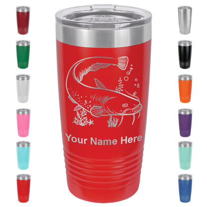 20oz Vacuum Insulated Tumbler Mug, Catfish, Personalized Engraving Included