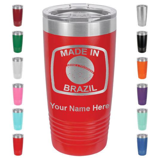 20oz Vacuum Insulated Tumbler Mug, Made in Brazil, Personalized Engraving Included