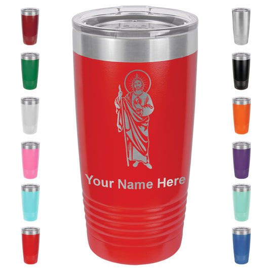 20oz Vacuum Insulated Tumbler Mug, Saint Jude, Personalized Engraving Included