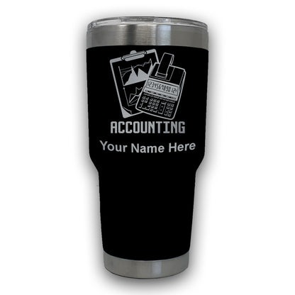 LaserGram 30oz Tumbler Mug, Accounting, Personalized Engraving Included