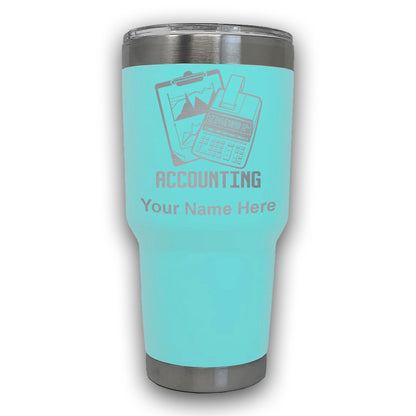 LaserGram 30oz Tumbler Mug, Accounting, Personalized Engraving Included