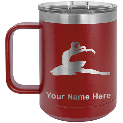 15oz Vacuum Insulated Coffee Mug, Dancer, Personalized Engraving Included