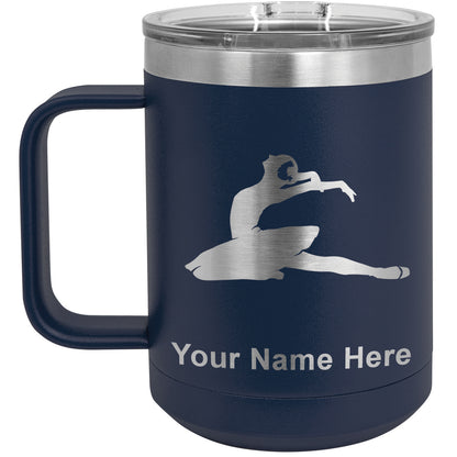 15oz Vacuum Insulated Coffee Mug, Dancer, Personalized Engraving Included