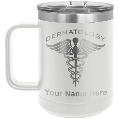 15oz Vacuum Insulated Coffee Mug, Dermatology, Personalized Engraving Included