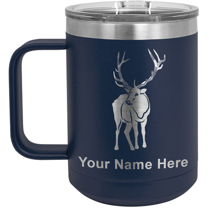 15oz Vacuum Insulated Coffee Mug, Elk, Personalized Engraving Included