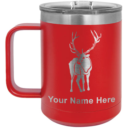 15oz Vacuum Insulated Coffee Mug, Elk, Personalized Engraving Included
