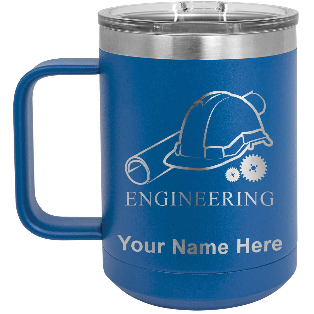 15oz Vacuum Insulated Coffee Mug, Engineering, Personalized Engraving Included