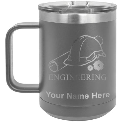15oz Vacuum Insulated Coffee Mug, Engineering, Personalized Engraving Included
