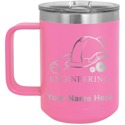 15oz Vacuum Insulated Coffee Mug, Engineering, Personalized Engraving Included