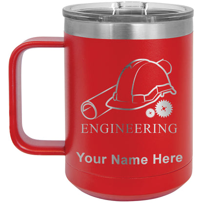 15oz Vacuum Insulated Coffee Mug, Engineering, Personalized Engraving Included