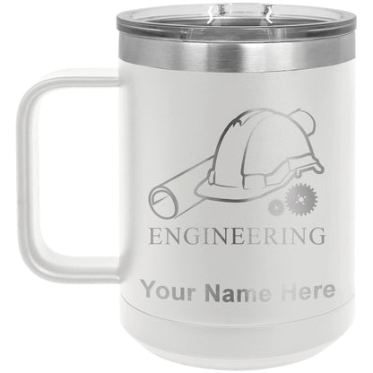 15oz Vacuum Insulated Coffee Mug, Engineering, Personalized Engraving Included