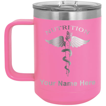 15oz Vacuum Insulated Coffee Mug, Nutritionist, Personalized Engraving Included