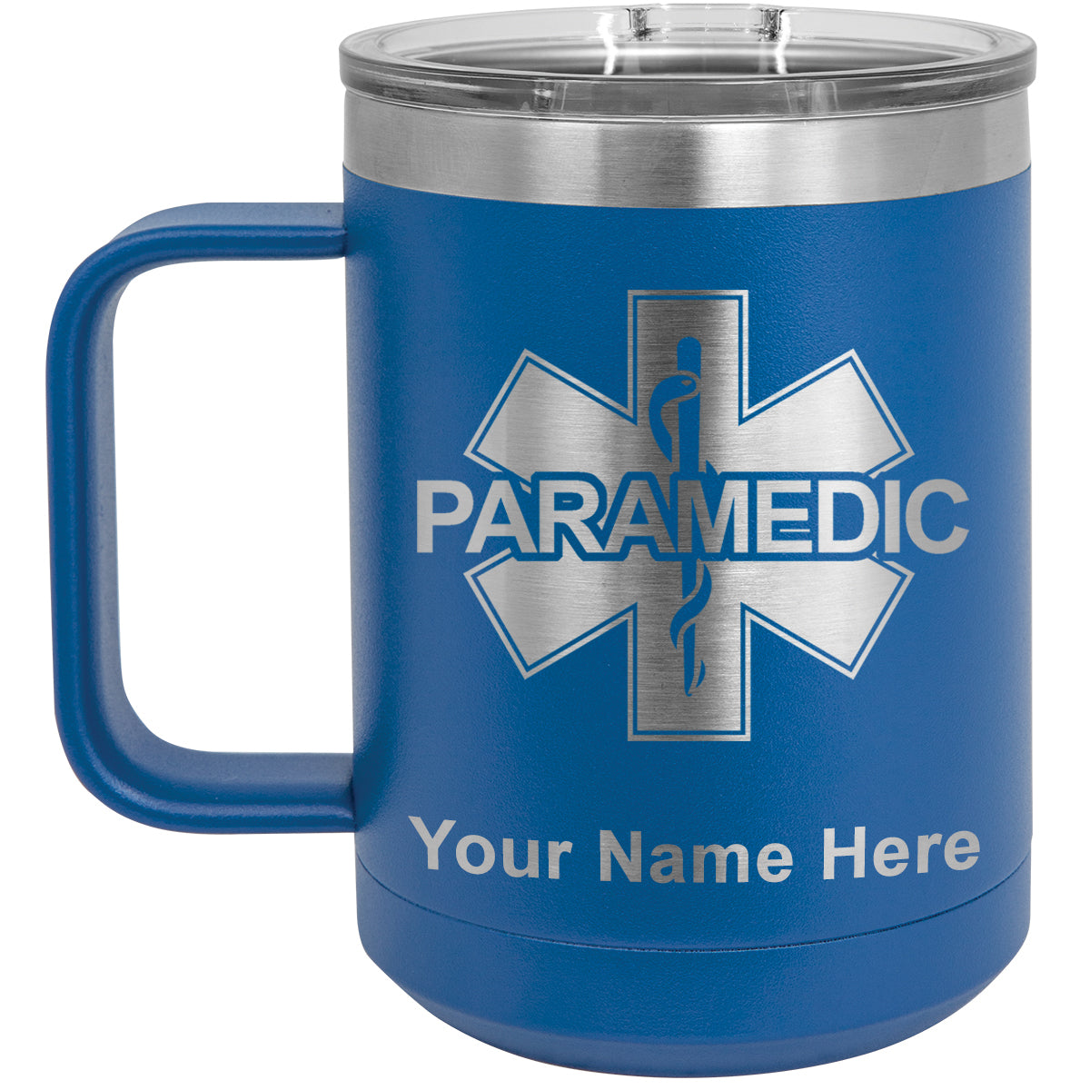 15oz Vacuum Insulated Coffee Mug, Paramedic, Personalized Engraving Included
