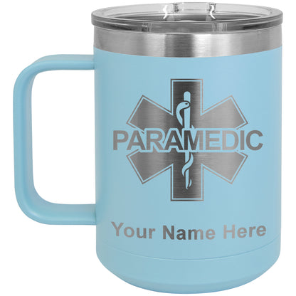 15oz Vacuum Insulated Coffee Mug, Paramedic, Personalized Engraving Included
