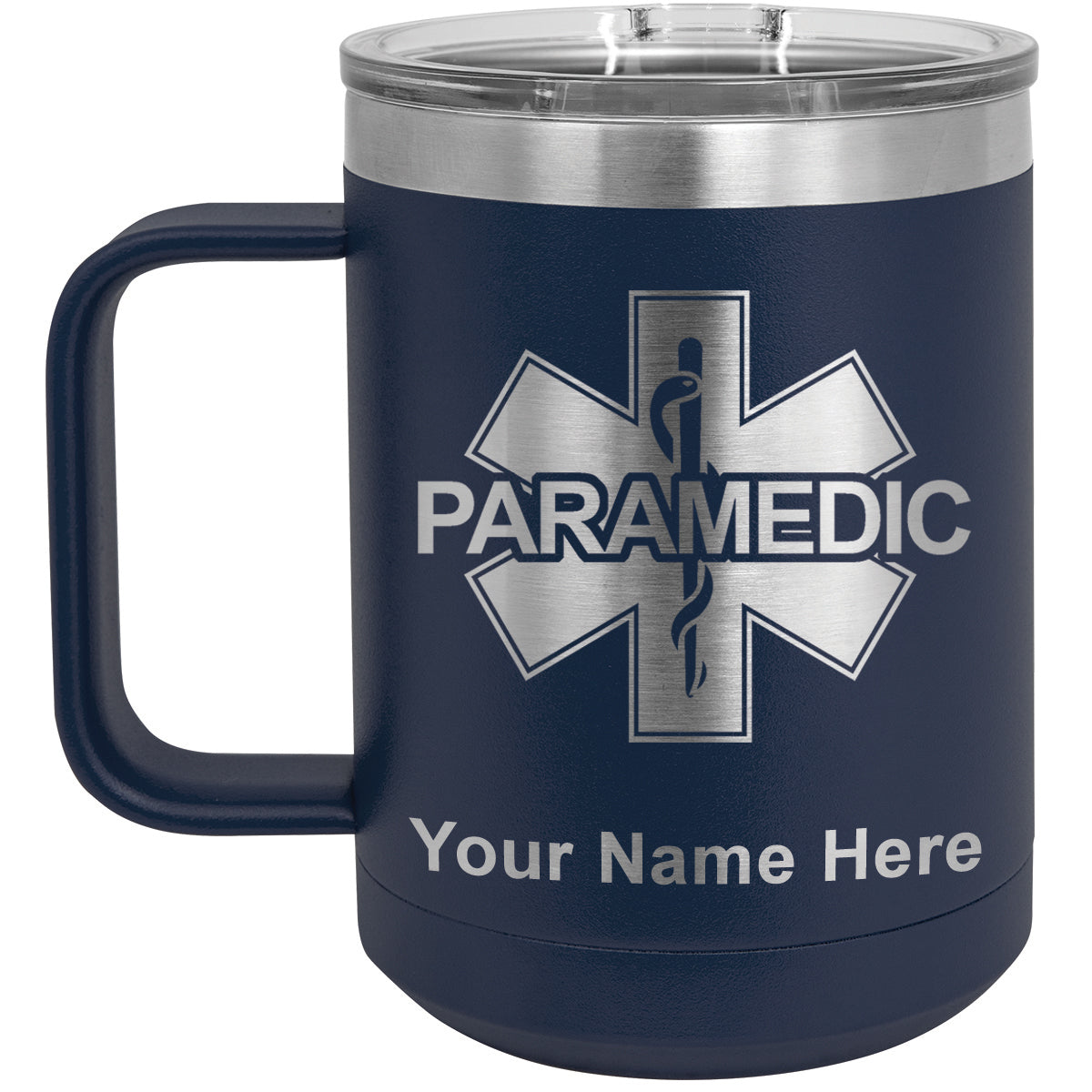 15oz Vacuum Insulated Coffee Mug, Paramedic, Personalized Engraving Included