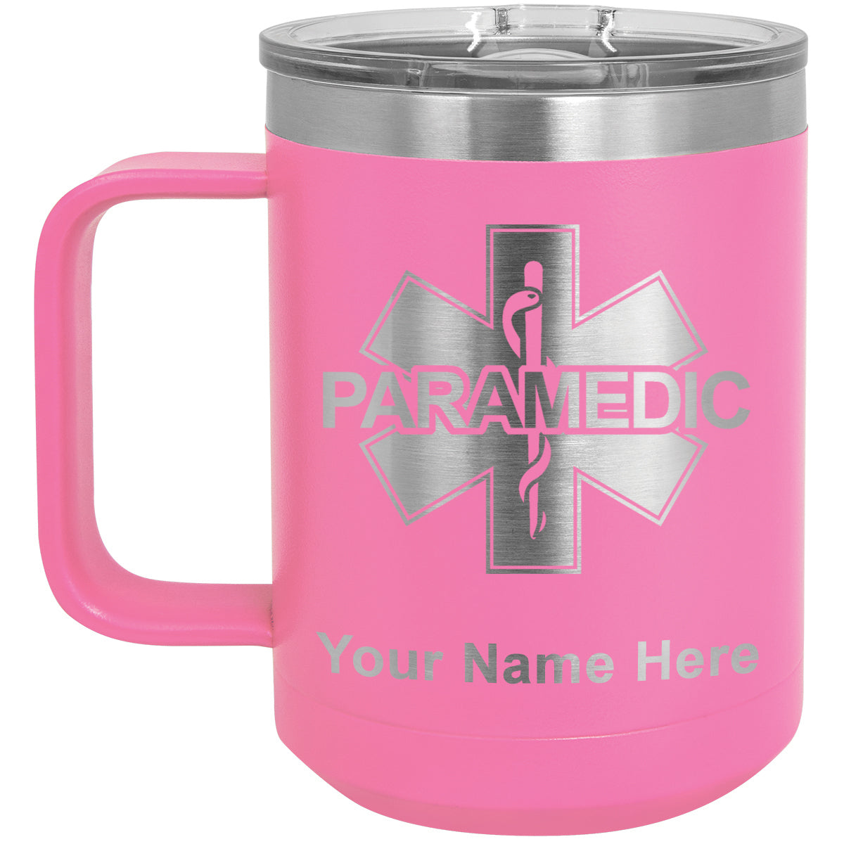 15oz Vacuum Insulated Coffee Mug, Paramedic, Personalized Engraving Included