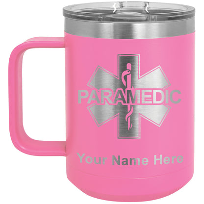 15oz Vacuum Insulated Coffee Mug, Paramedic, Personalized Engraving Included