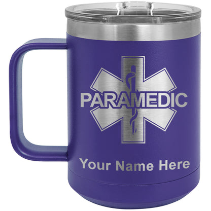 15oz Vacuum Insulated Coffee Mug, Paramedic, Personalized Engraving Included