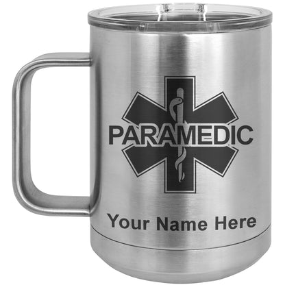 15oz Vacuum Insulated Coffee Mug, Paramedic, Personalized Engraving Included