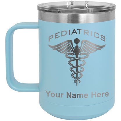 15oz Vacuum Insulated Coffee Mug, Pediatrics, Personalized Engraving Included