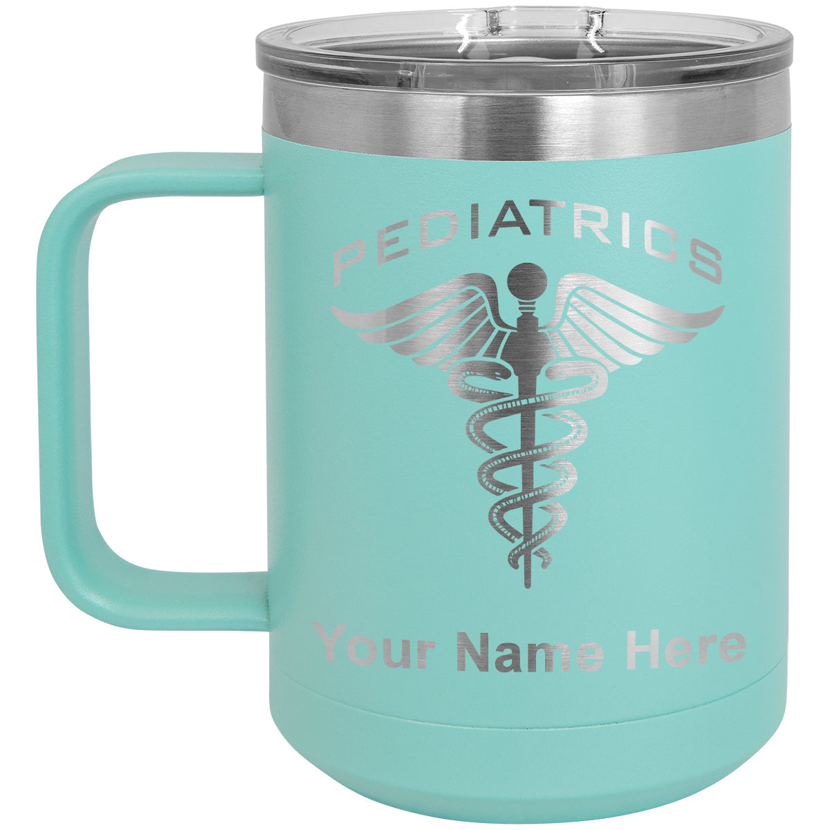 15oz Vacuum Insulated Coffee Mug, Pediatrics, Personalized Engraving Included