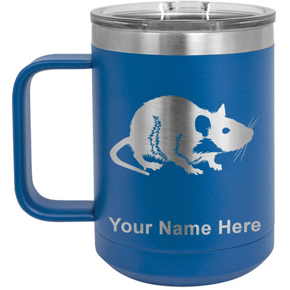 15oz Vacuum Insulated Coffee Mug, Rat, Personalized Engraving Included