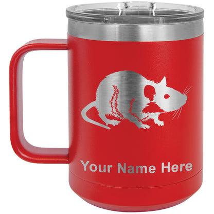 15oz Vacuum Insulated Coffee Mug, Rat, Personalized Engraving Included